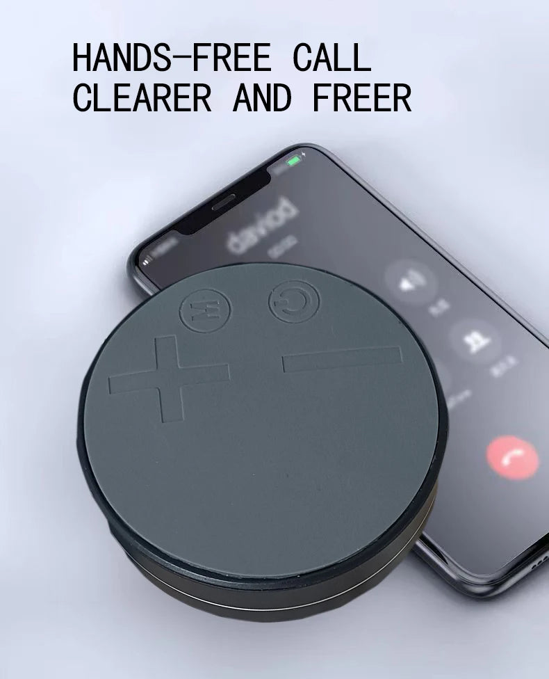 Bone conduction desktop wireless TWS small speaker, wireless speaker with suction cup, high fidelity sound quality