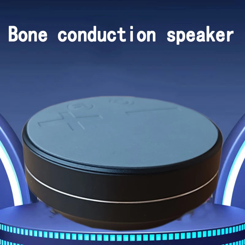 Bone conduction desktop wireless TWS small speaker, wireless speaker with suction cup, high fidelity sound quality