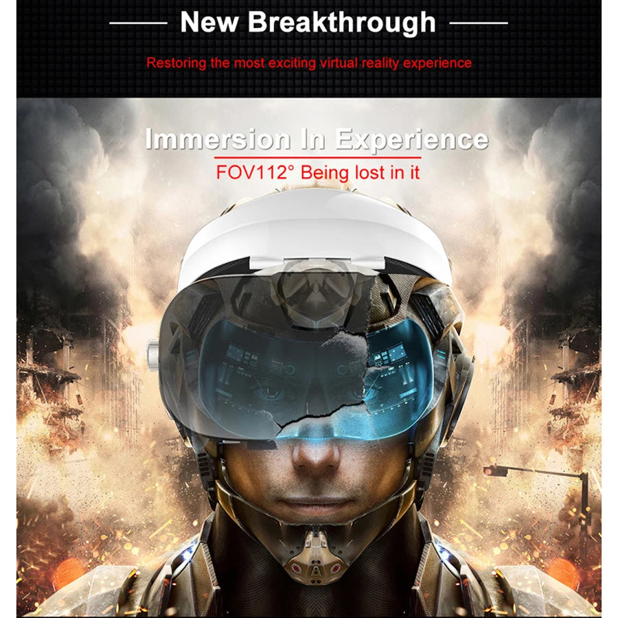 Virtual Reality 3D VR Glasses Headset Phone Viar Device Helmet Lenses Goggles Smart Smartphone Headphone Mobile Game Cell Viewer